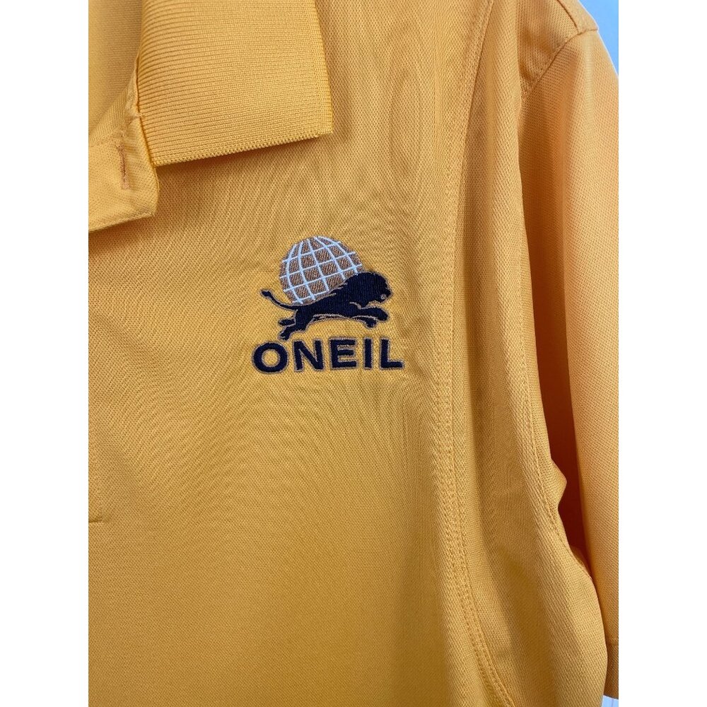 ONEIL Yellow Short Sleeve Polo Shirt Mens Size Small - Picture 4 of 9